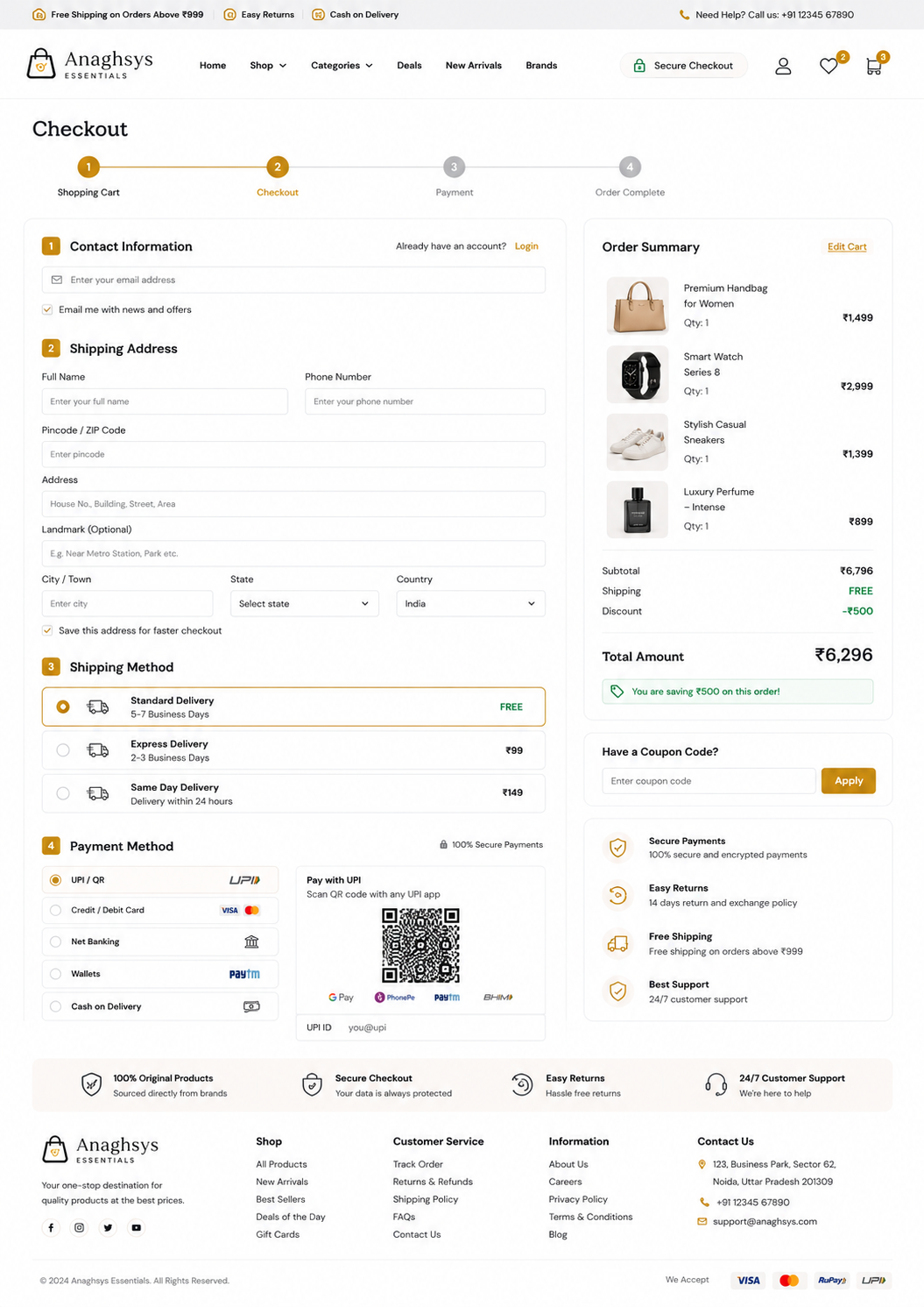 Checkout preview